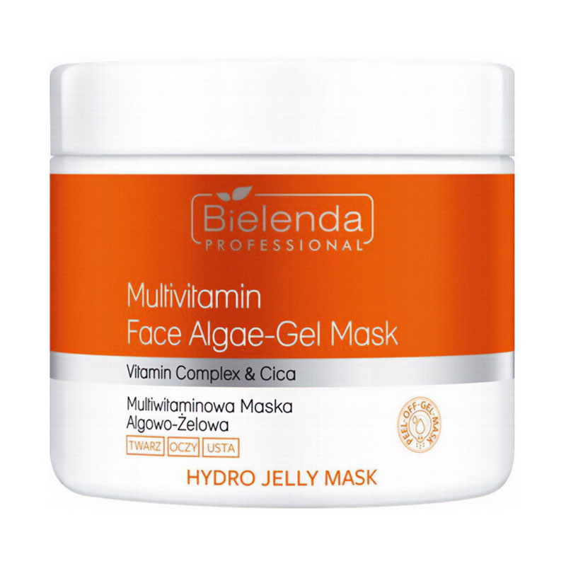 Мультивітамінна водоростево-гелева маска для обличчя Bielenda Professional Hydro Jelly Mask Multivitamin Face Algae-Gel Mask, 190 г